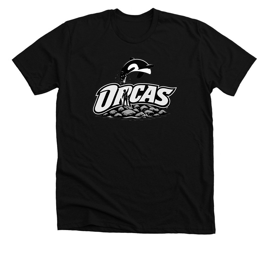 Free Orcas, a Solid Black Blend Premium Unisex Tee