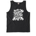 I don't know, I just skate here., a Black Comfort Colors Tank Top