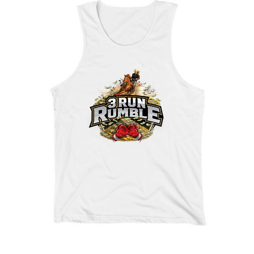 3 Run Rumble - Tank Tops, a White Premium Cotton Tank