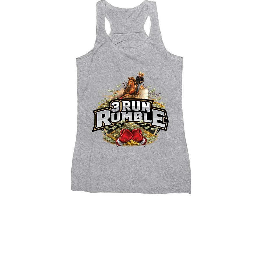 3 Run Rumble - Tank Tops, a Athletic Heather Women's Racerback