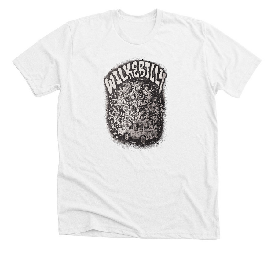 Wilkebilly, a Solid White Blend Premium Unisex Tee