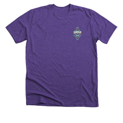 Navajo Shirt, a Heather Team Purple Premium Unisex Tee