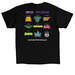 RPW 9 Shows, a Black Classic Unisex Tee (back-view)