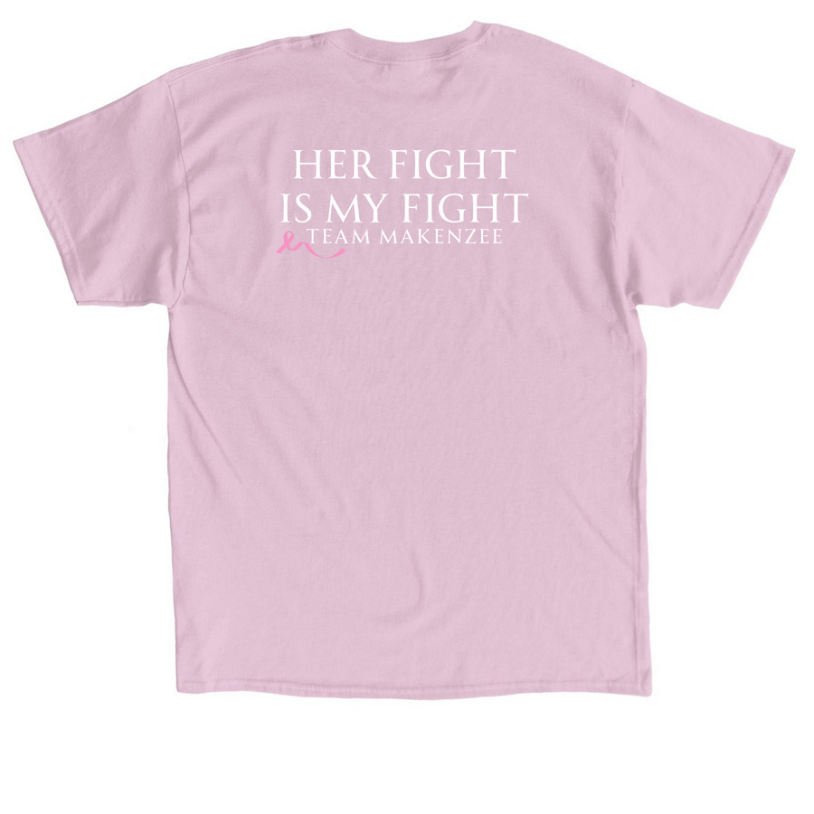 Makenzee Strong T-Shirts, a Light Pink Classic Unisex Tee (back-view)