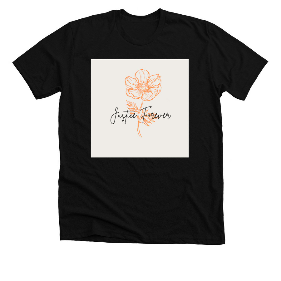 Justice Forever, a Solid Black Blend Premium Unisex Tee