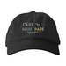 Care About Rare Baseball Cap, a Black Printed Eco Baseball Cap