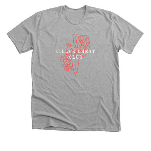 killer chest club ink'd, a Athletic Heather Premium Unisex Tee