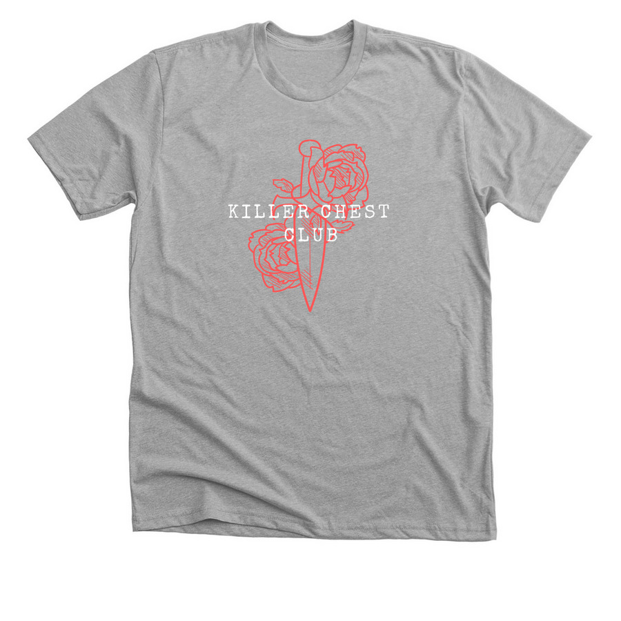 killer chest club ink'd, a Athletic Heather Premium Unisex Tee