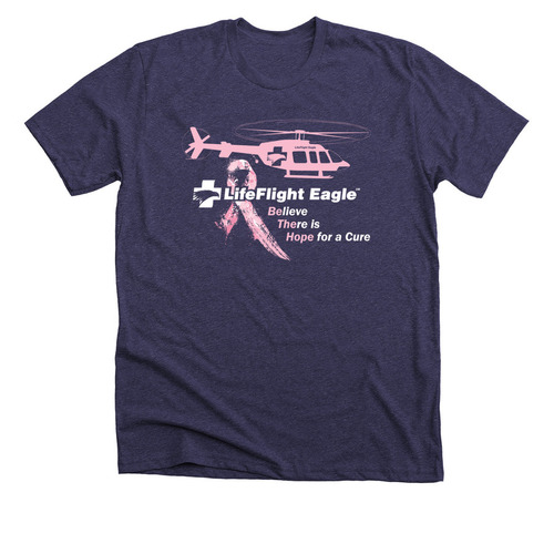 LifeFlight Eagle Breast Cancer Shirt 2021, a Heather Lapis Premium Unisex Tee
