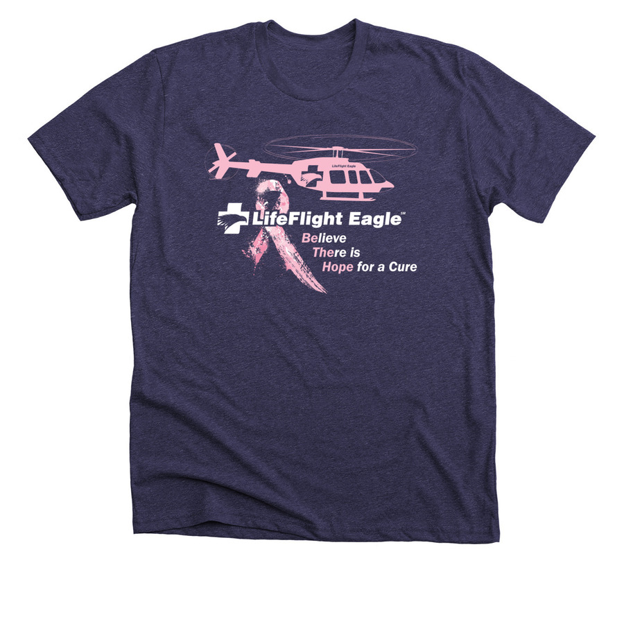 LifeFlight Eagle Breast Cancer Shirt 2021, a Heather Lapis Premium Unisex Tee