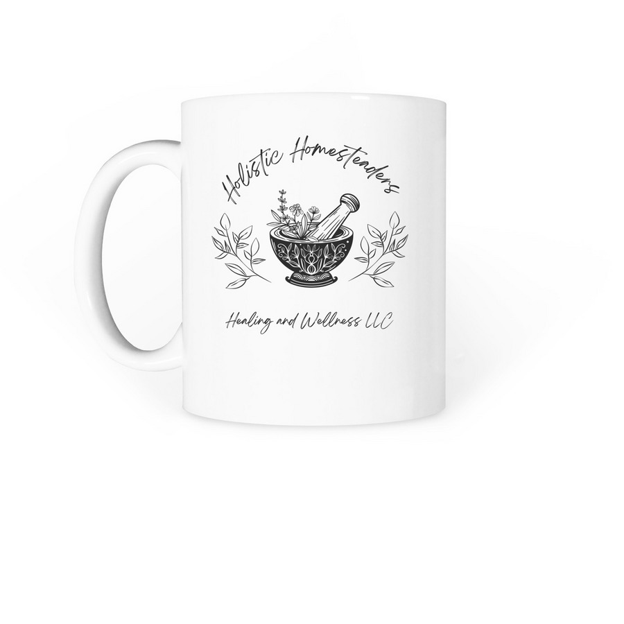HHHW Coffee Mug, a White Coffee Mug (back-view)