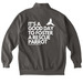 Foster Today - Zip, a Pepper Comfort Colors Quarter Zip Pullover (back-view)