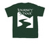 Youth Tees and Hoodies, a Forest Green Youth Unisex Tee (back-view)