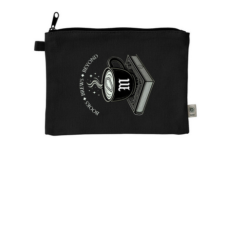 Mystic Coffee/Tea Pouch (2025), a Black 9"x7" Hemp Blend Pouch
