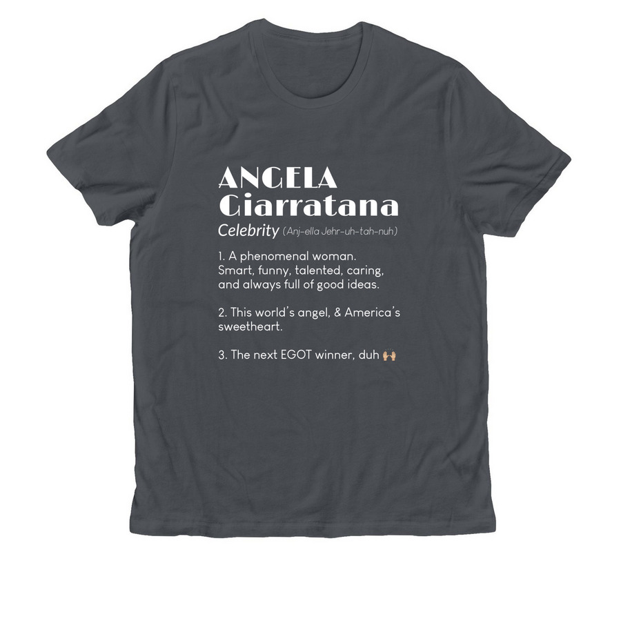Angela Definition, a Terrain Grey Allmade Organic Cotton Unisex Tee