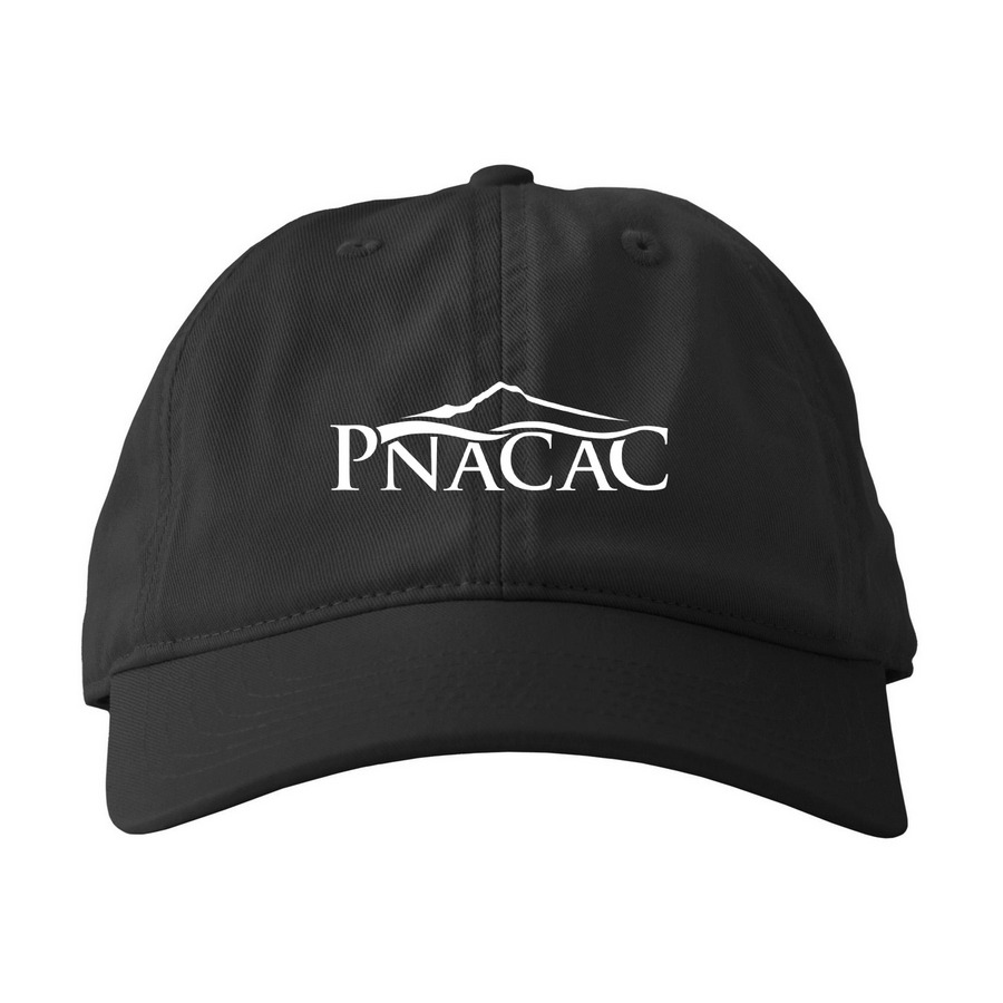 PNACAC Hats - White Logo, a Black Printed Eco Baseball Cap