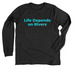 Life Depends on Rivers&nbsp;, a Dark Grey Heather Premium Long Sleeve Tee