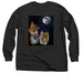 Three Dhole moon, a Black Classic Long Sleeve Tee