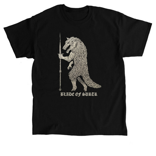 WOLF OF HELL, a Black Classic Unisex Tee