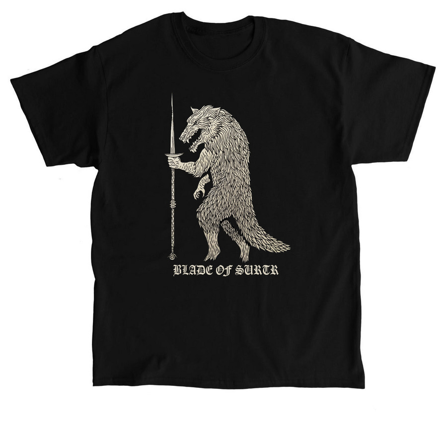 WOLF OF HELL, a Black Classic Unisex Tee