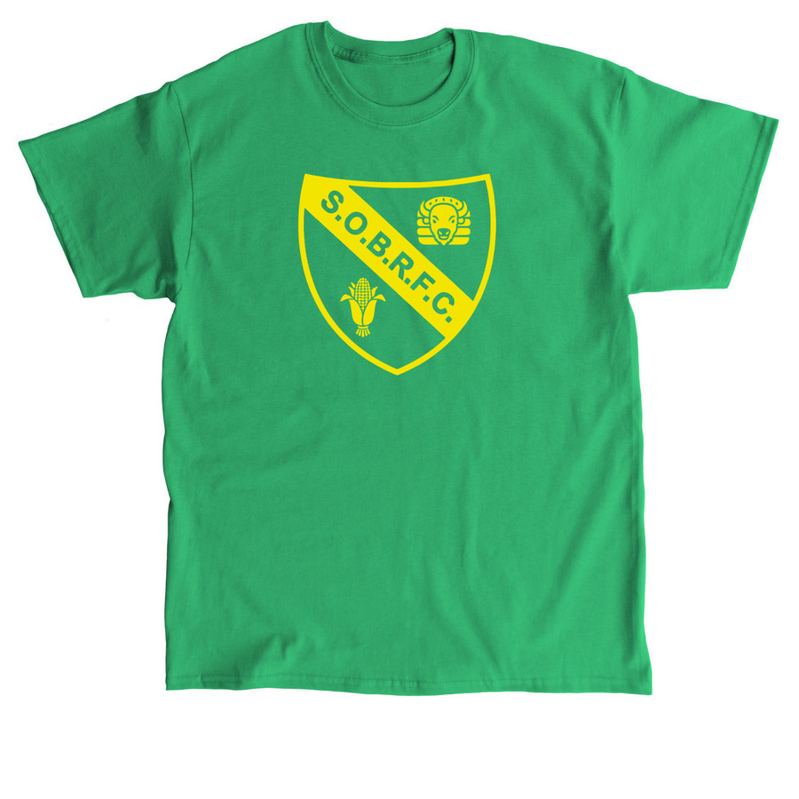 SOBRFC - big gold, a Irish Green Classic Unisex Tee