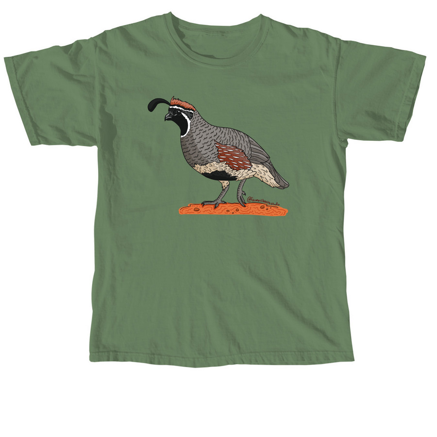 STBB Gambel?s Quail, a Hemp Comfort Colors Unisex Tee