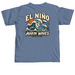 El Nino, a Blue Jean Comfort Colors Unisex Tee (back-view)