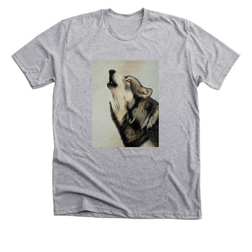 Wolf Song, a Athletic Heather Premium Unisex Tee
