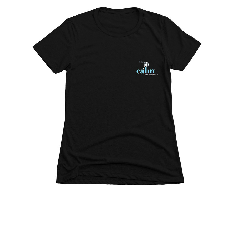 "Calm Dahn" Merch, a Black Women's Slim Fit Tee
