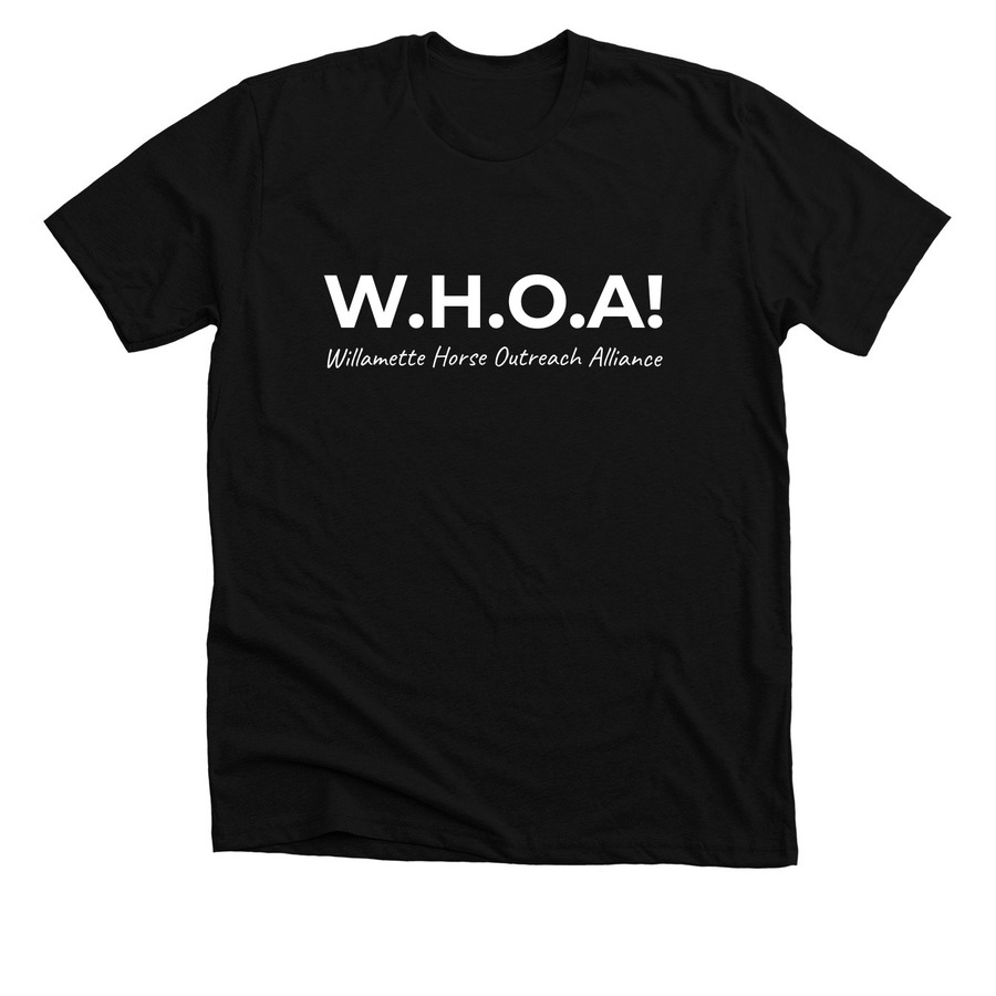 WHOA! Sanctuary, a Solid Black Blend Premium Unisex Tee