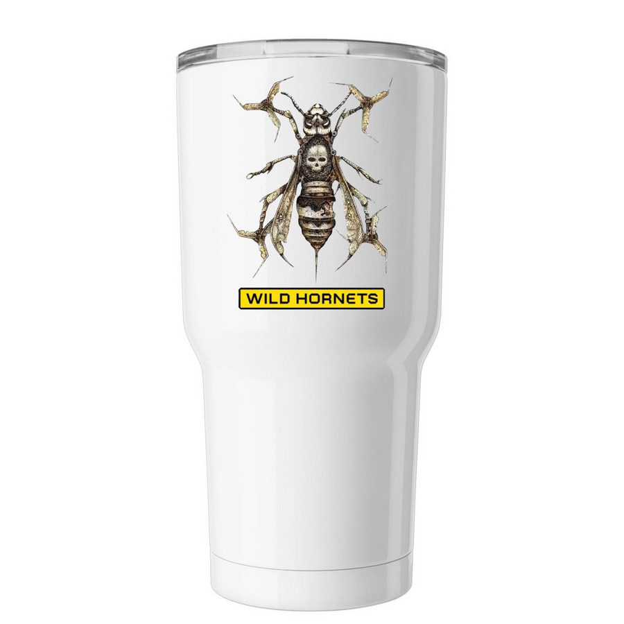 Wild Hornets Deep-Roast Tumbler, a White Insulated Tumbler
