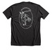 Romel Light, a Dark Grey Heather Premium Unisex Tee (back-view)