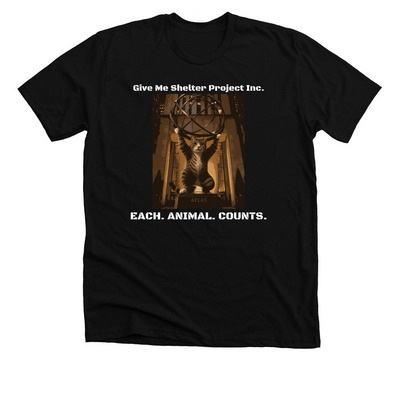GMSP: Atlas - Each Animal Counts, a Solid Black Blend Premium Unisex Tee