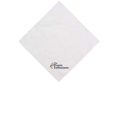 White Bandana, a White Cotton Bandana