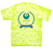 WINGS: Youth Field Trip T-shirt&nbsp;, a Lemon Lime Youth Crystal Tie Dye Tee (back-view)