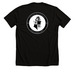 Black Knights Large 60's Logo T-Shirt, a Solid Black Blend Premium Unisex Tee (back-view)