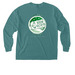 Veterans Program Logo Pocket Tees, a Seafoam Comfort Colors Long Sleeve Pocket Tee (back-view)