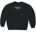 Lil' Buddies Dog Crewneck, a Black Softstyle Crewneck Sweatshirt (back-view)