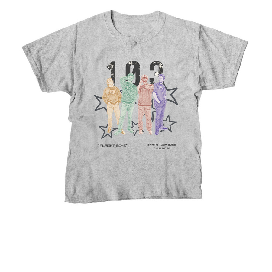 103 Band Tee (Color), a Sport Grey Youth Unisex Tee