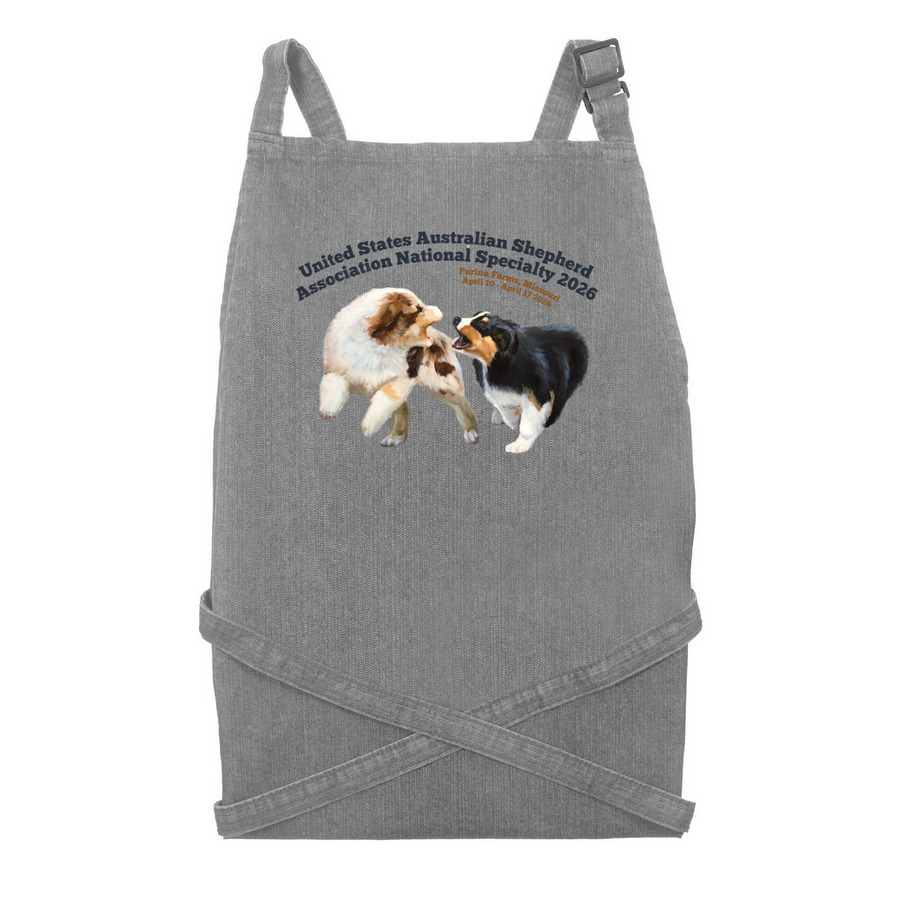 2026 USASA Merchandise&nbsp;&nbsp;, a Grey Denim Recycled Denim Bib Apron