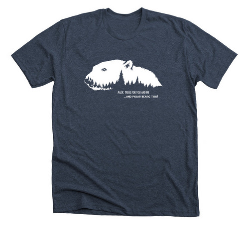 AAZK Trees for You and Me (TFYM) Fundraiser, a Heather Midnight Navy Premium Unisex Tee