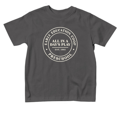 Toddler: All in a Day's Play, a Charcoal Toddler Tee