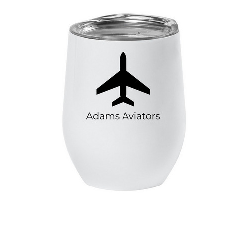 Adams Tumbler, a White Insulated Wine Cup
