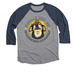 See Me Home Senior Dog Sanctuary, a Vintage Navy and Premium Heather 3/4 Sleeve Baseball Tee