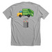 True?s Trash, a Athletic Heather Premium Unisex Tee (back-view)