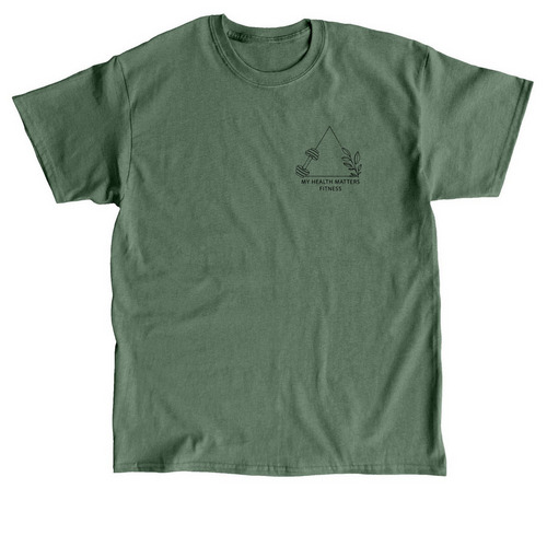 My Health Matters Dark Logo, a Military Green Classic Unisex Tee
