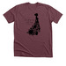 Strong & Courageous, a Heather Maroon Premium Unisex Tee