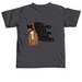Well-Behaved Dogs Seldom Make History, a Graphite Comfort Colors Unisex Tee (back-view)