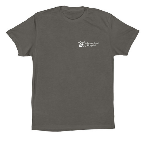 Valley Animal Hospital Apparel, a Asphalt Premium Cotton Tee