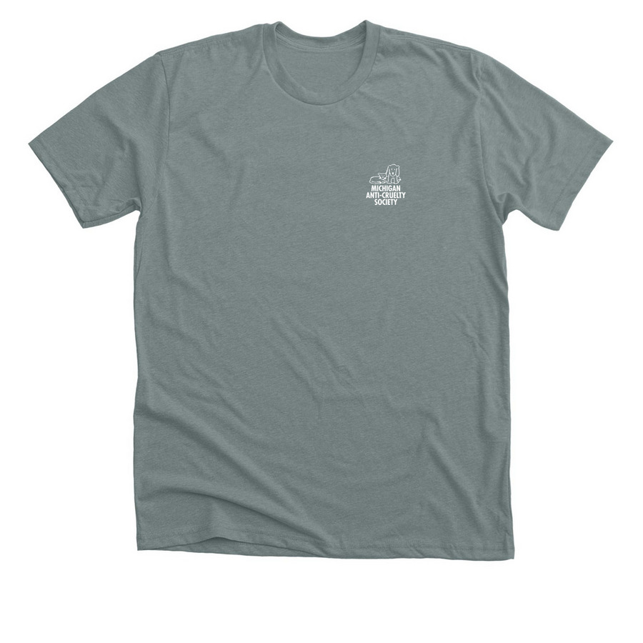 MACS 6, a Heather Blue Storm Premium Unisex Tee